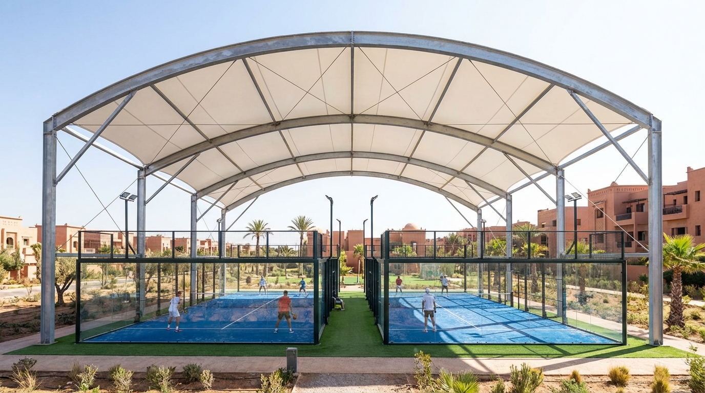 Hangar Métallique Industriel Grand hangar métallique industriel en acier galvanisé au Maroc